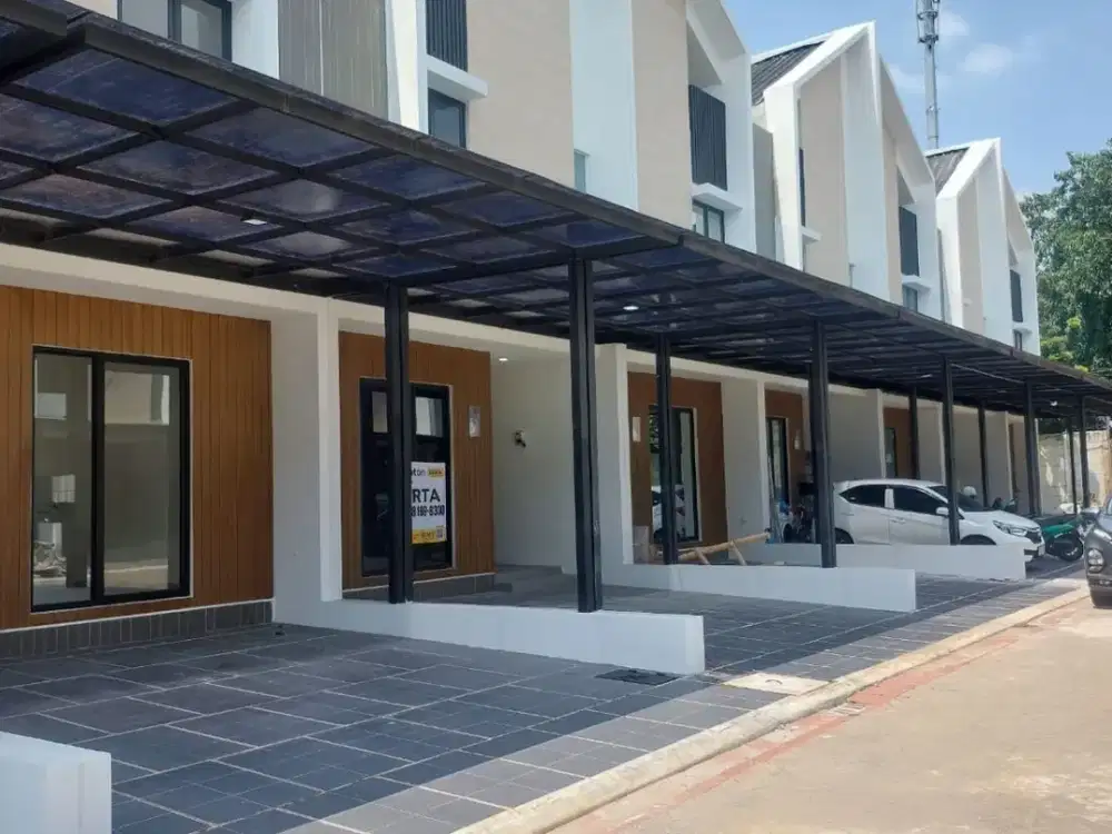 Di sewakan rumah baru 2 lantai di cluster alamanda jgc jakarta timur ada ac 3