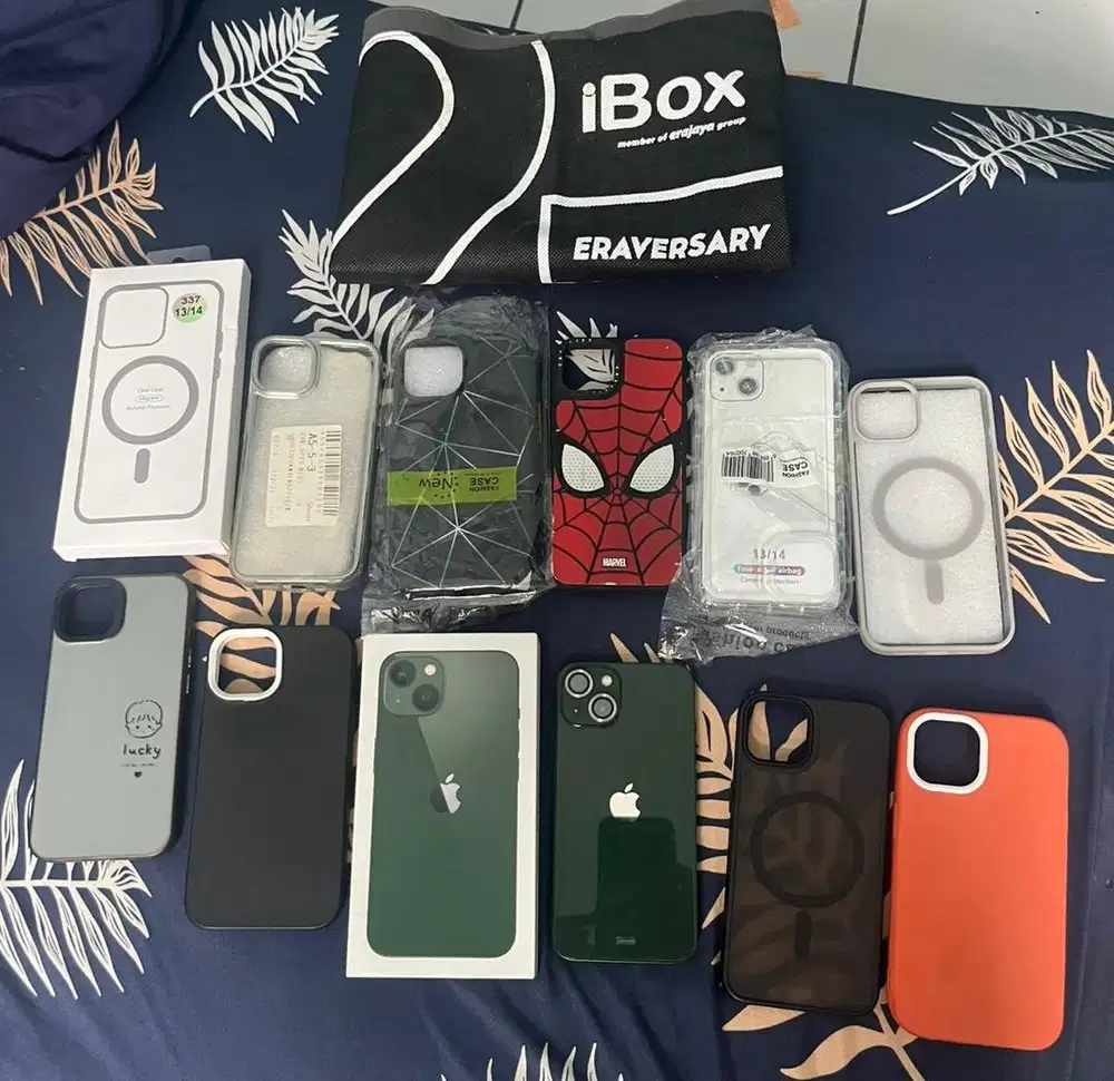 Hp second pemakaian Iphone 13 128gb free casing