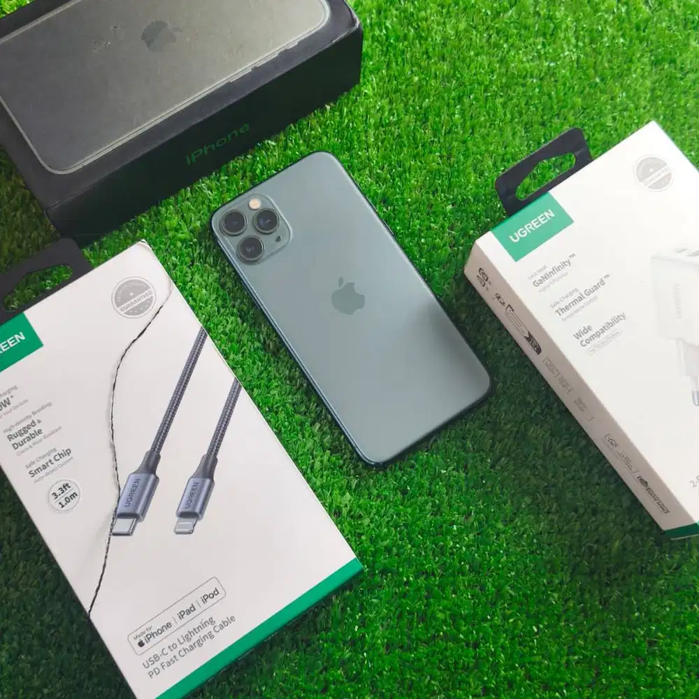 iPhone 11 Pro 64GB Midnight Green BH 75% minus speaker bawah