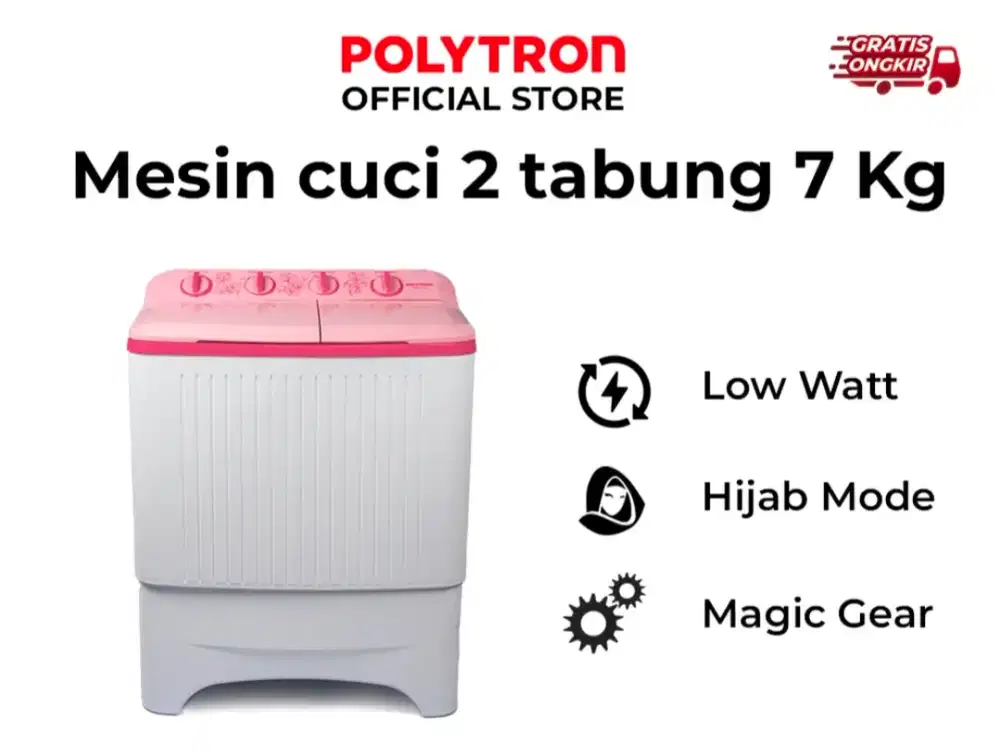 Mesin cuci Polytron 2 tabung