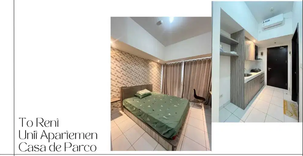 Disewakan Apartemen Studio (Casa De Parco) BSD, Tangerang
