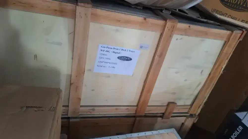 Oven Pizza Gas 1 Deck 2 Loyang Crown WP-20G