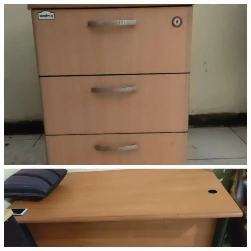 Jual meja dan laci sorong