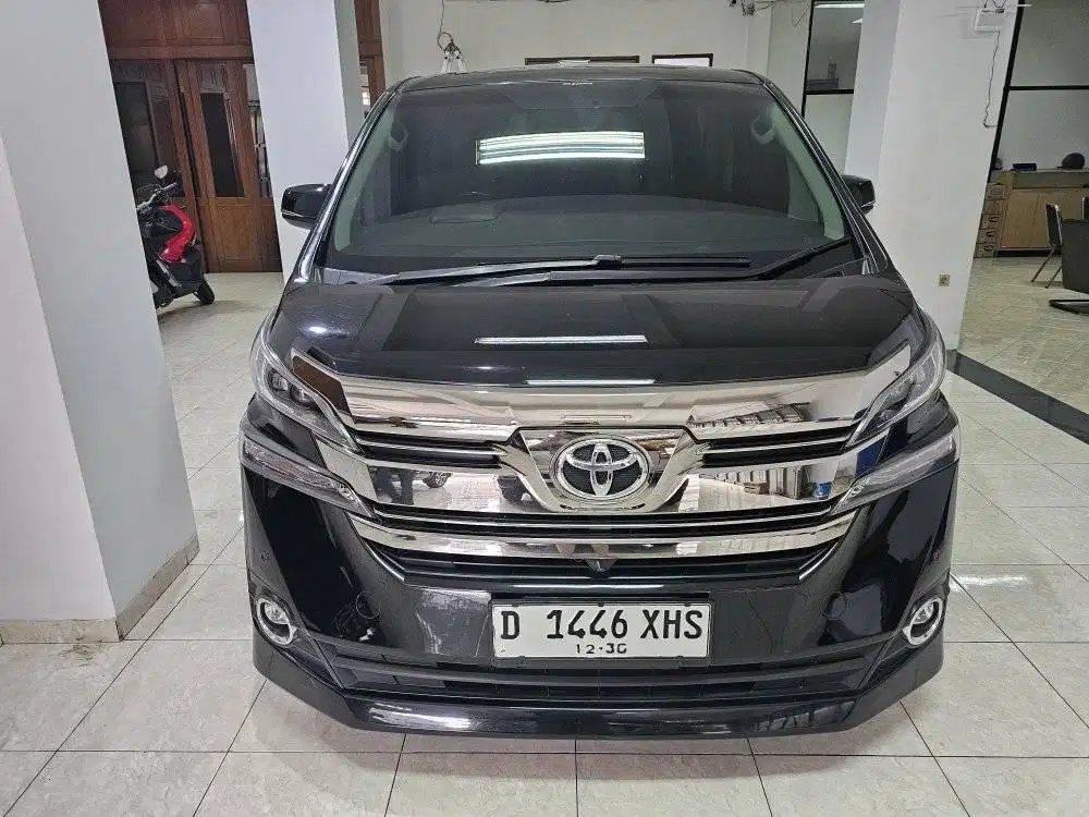 TOYOTA VELLFIRE 2.5 G ATPM AT 2016 HITAM, KM 82 RB, TERAWAT SKL, MULUS