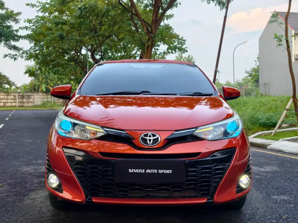 TOYOTA YARIS ORANGE TIPE G FULL MODIFIKASI JUGA LIKE NEW