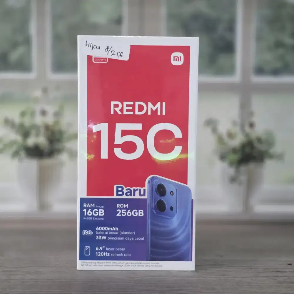 Redmi 15 C ram 8+8/256 bisa tanpa dp