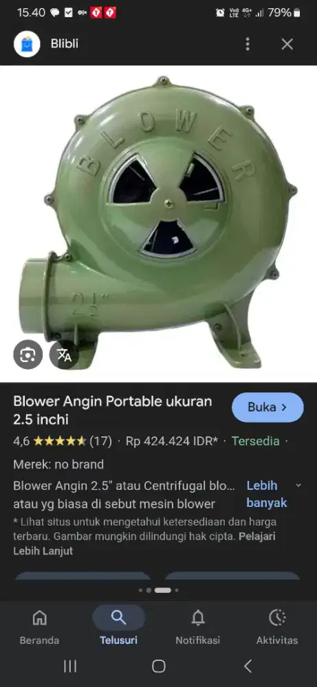 Blower keong bagus