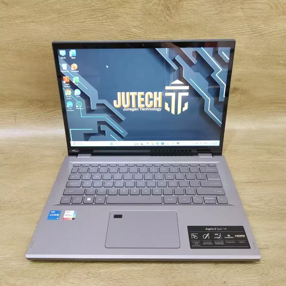 2in-1 Laptop Acer Aspire 5 Slim Core i5 Gen 13 ram 16GB Layar touchscr