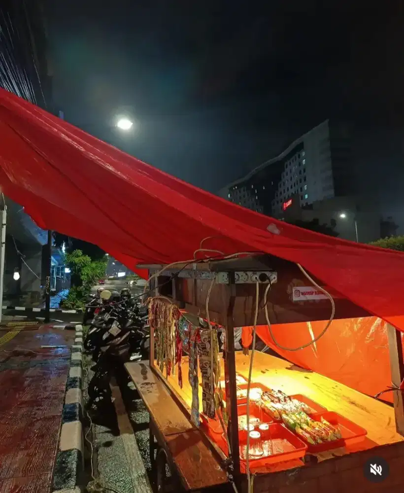 Gerobak Angkringan Kayu Jati Asli