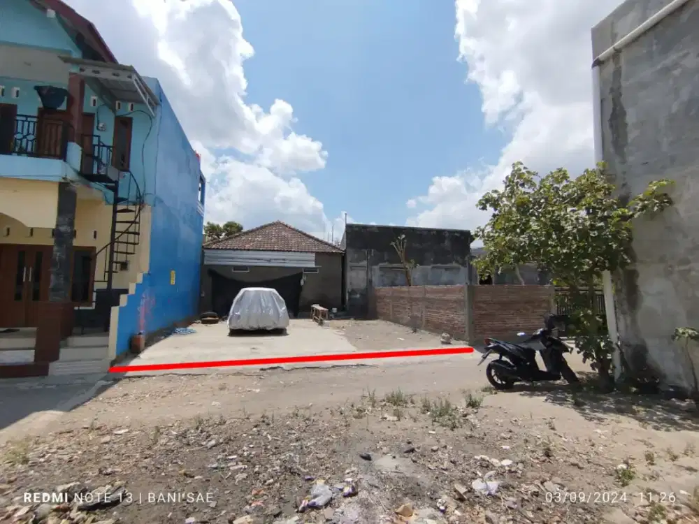 Tanah murah timur RS Wirosaban dekat pasar ikan Nitikan Umbulharjo Ygy