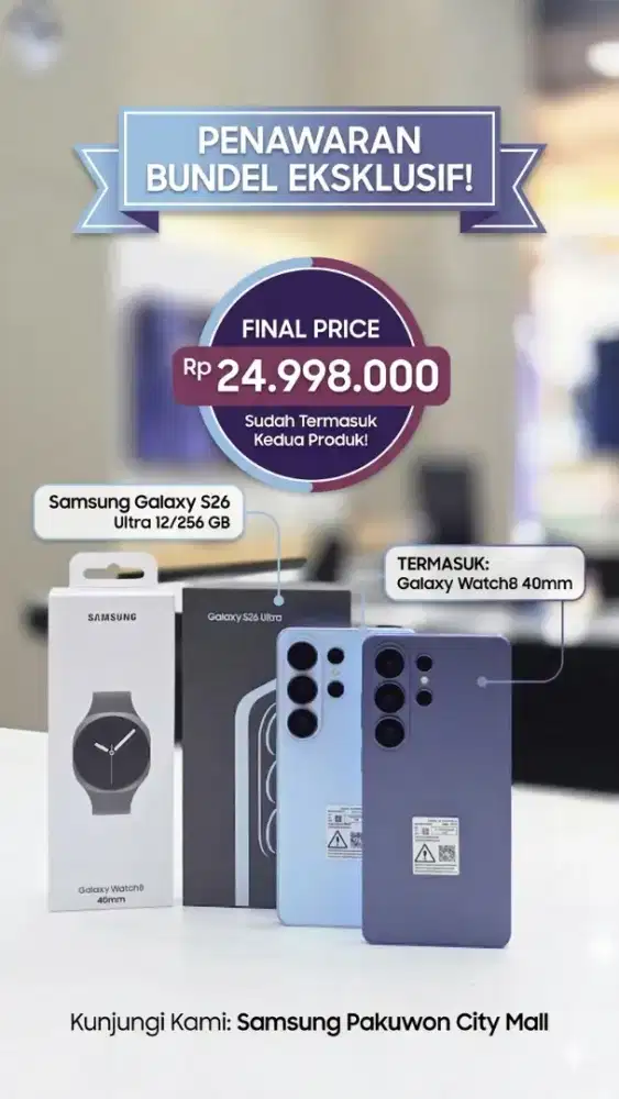 Samsung S26 Ultra + Galaxy Watch 8