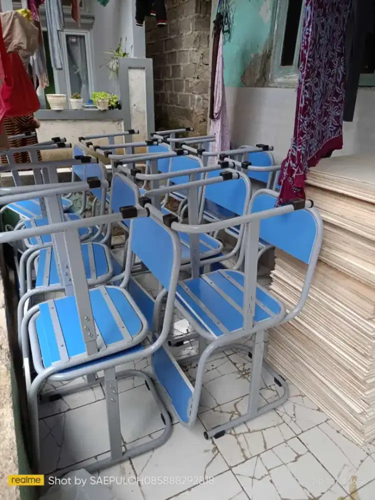 Meja kursi sekolah modern murah meriah menerima partaian