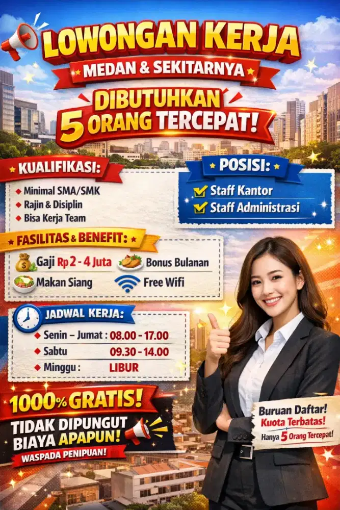 Di butuhkan 5 prang tercepat