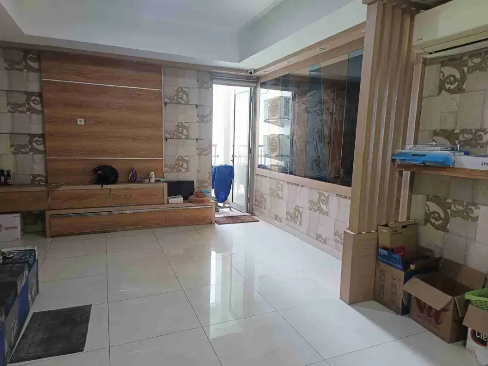 Apt The Mansion Kemayoran 2 BR 76m Semi Furnished, sertifikat bisa KPA Murah'