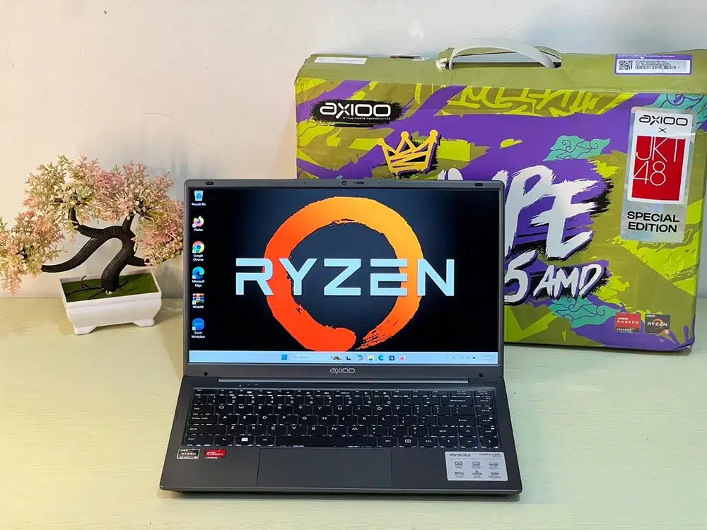 Axioo Hype 5 Ryzen 5-7430U RAM 8 SSD 256 GB 14 FHD IPS Mulus Fullset