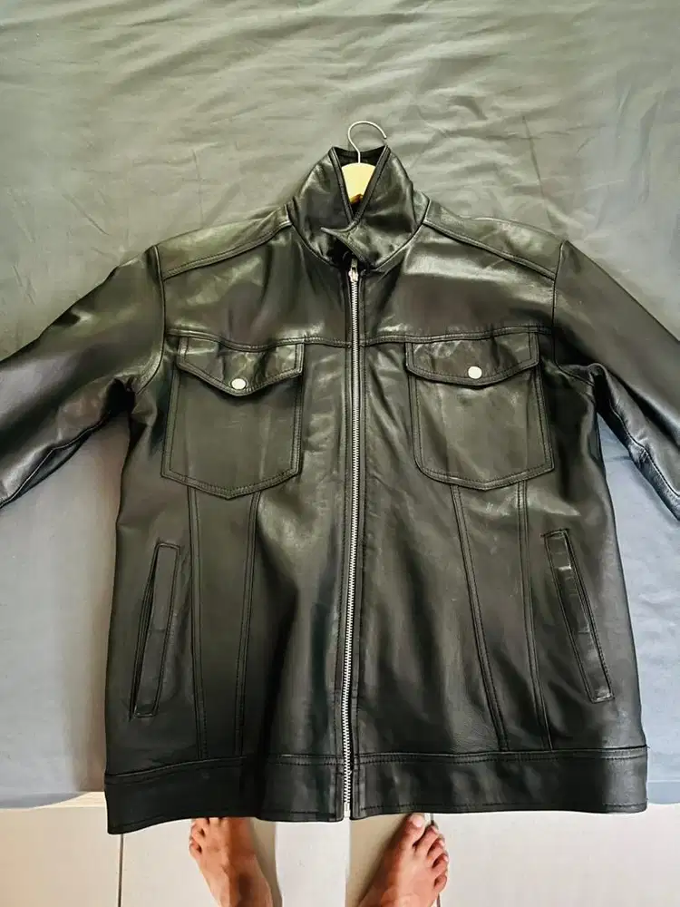 Jaket Kulit Model Kerah