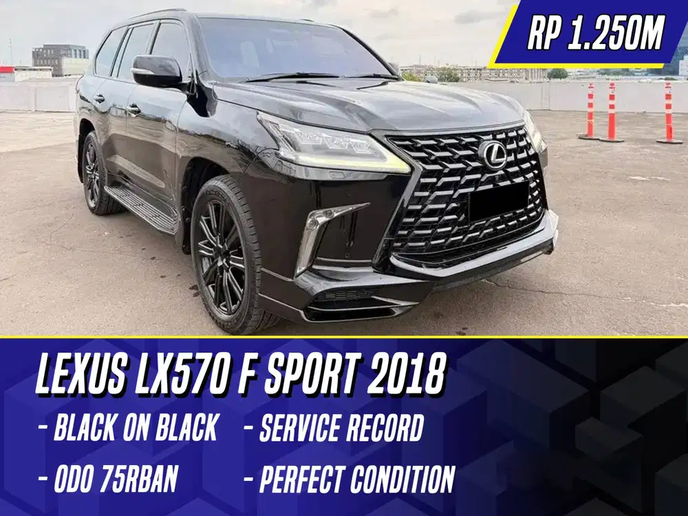Lexus LX570 F Sport 2018 NIK 2017 Black Hitam LX 570 FSport