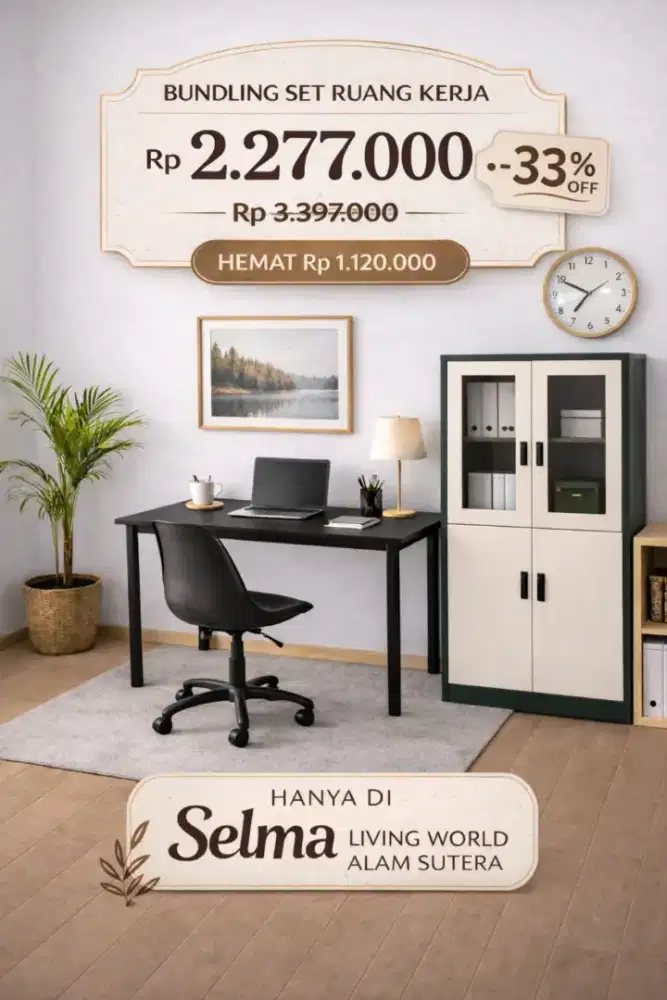 BUNDLING SET RUANG KERJA MINIMALIS