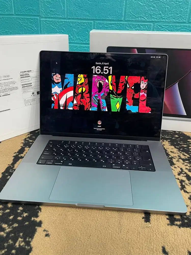 macbook pro m2 pro 16/1tb fullset mulus 16inch