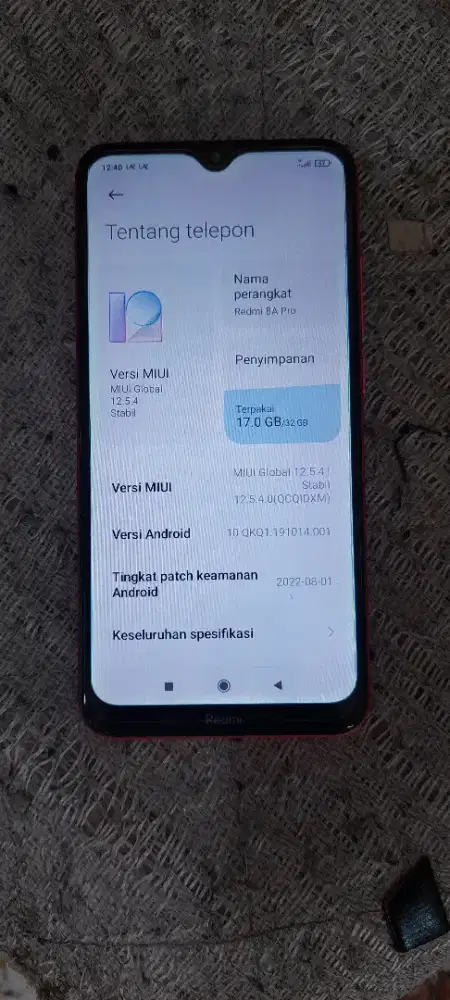 Redmi 8a pro ram 2/32 mulus hp z