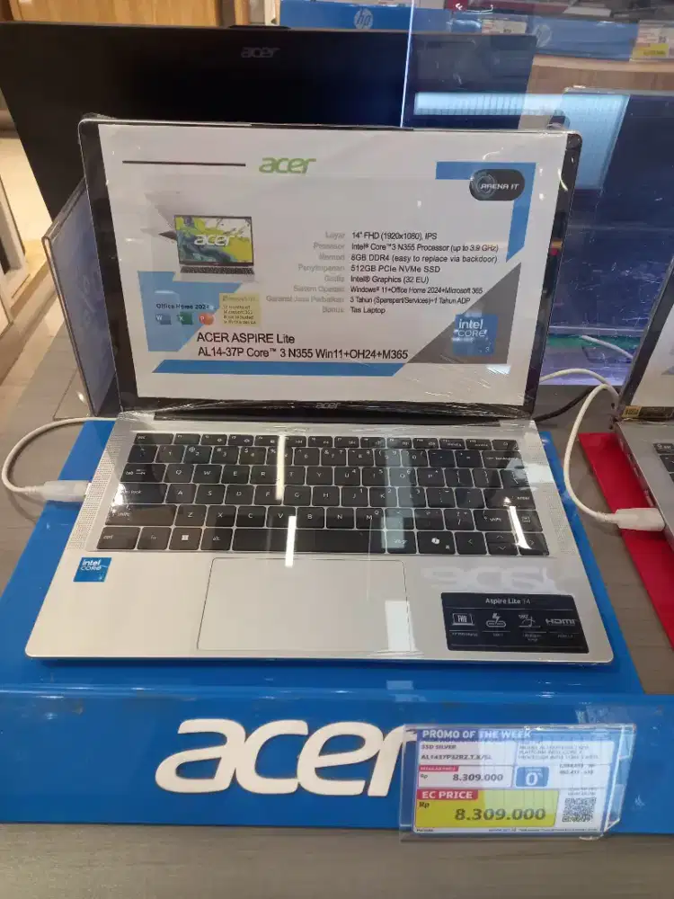 ACER NOTEBOOK I3 8/512 SILVER
