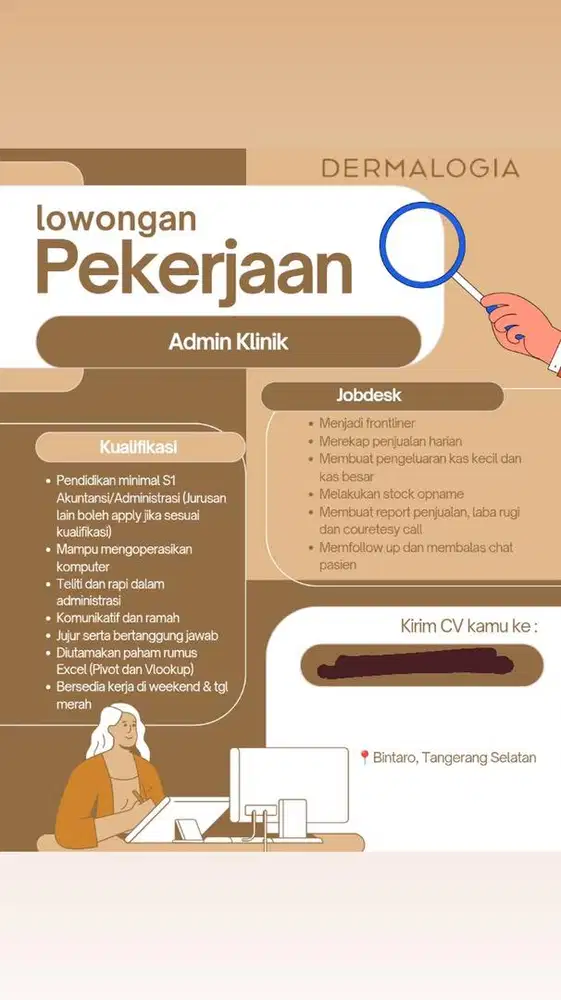 Lowongan Kerja Admin Klinik