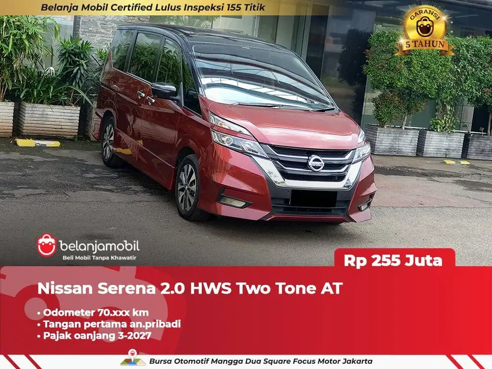 [ GARANSI 5TH ] Nissan Serena 2.0 HWS High Way Star Two Tone 2022/2023