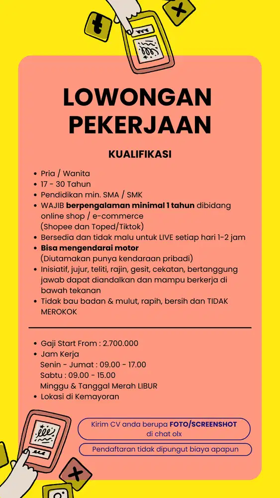 LOWONGAN KERJA ADMIN GUDANG ONLINE SHOP NAIL ART