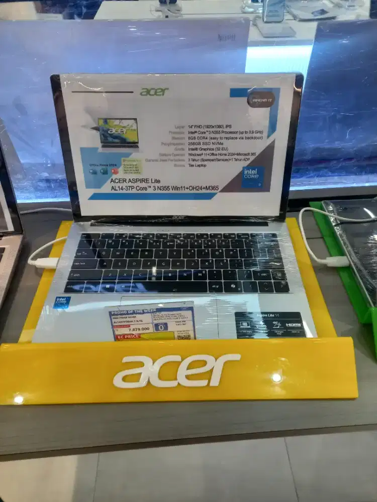 ACER NOTEBOOK I3 N355 8/256 SILVER