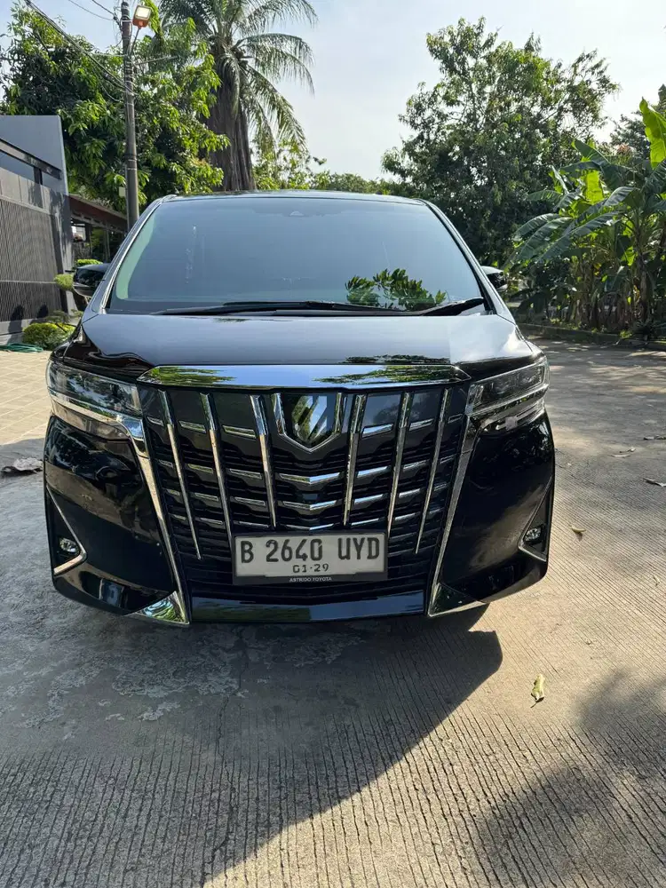 Toyota Alphard G 2024 Hitam KM 33rb ATPM Tangan Pertama Mulus