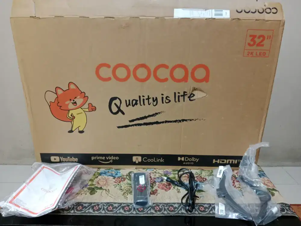 Dijual
 TV Led Smart Dan Digital 
 Merek Coocaa 32 inch