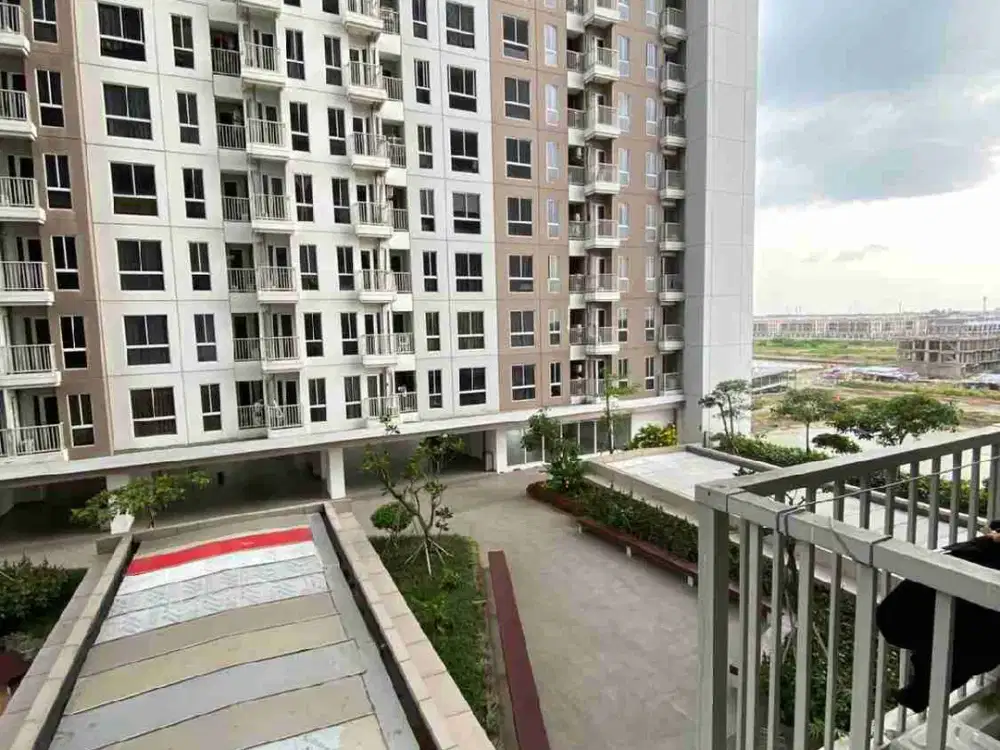 Dijual murah banget apartemen tokyo PIK tipe 1BR luas 36m full furnish lantai rendah view taman