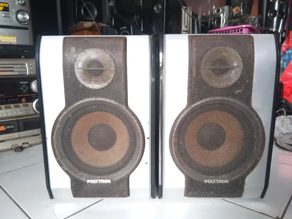 Polytron XCel Speaker 3 way, Dobel Tweeter, full ori, box utuh
