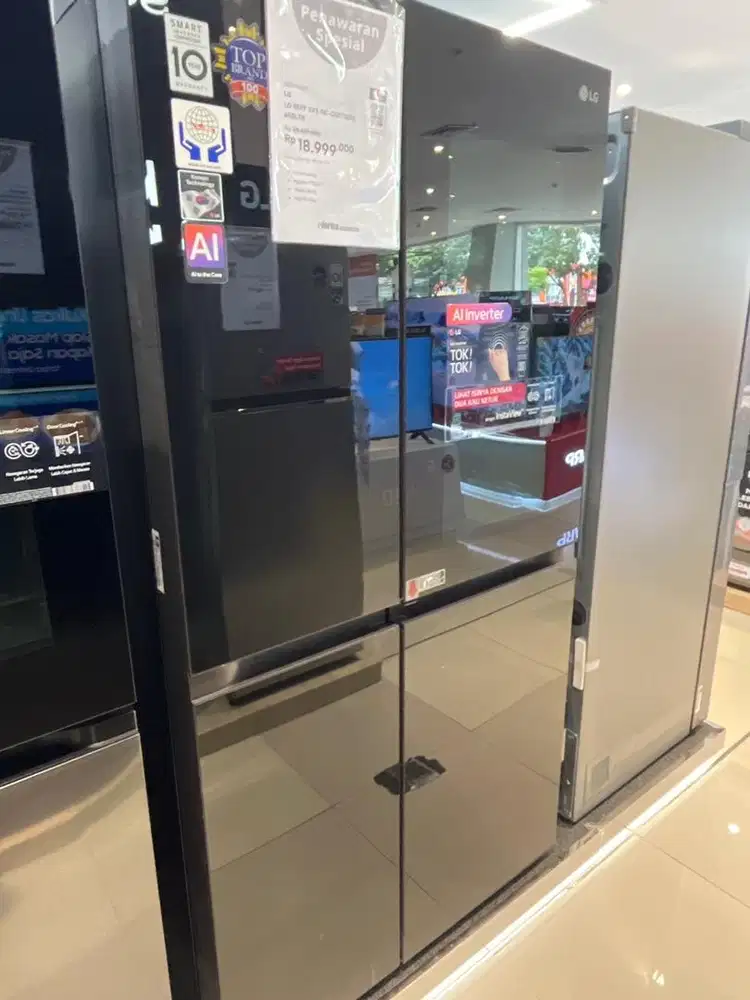 KULKAS LG SIDE BY SIDE TOKTOK GC-Q257SGVL 655LTR (bisa cicilan)