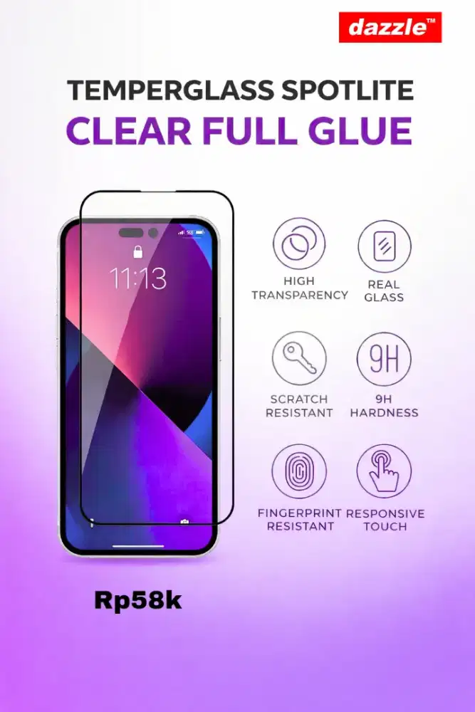 Temperglass Clear Full Glue