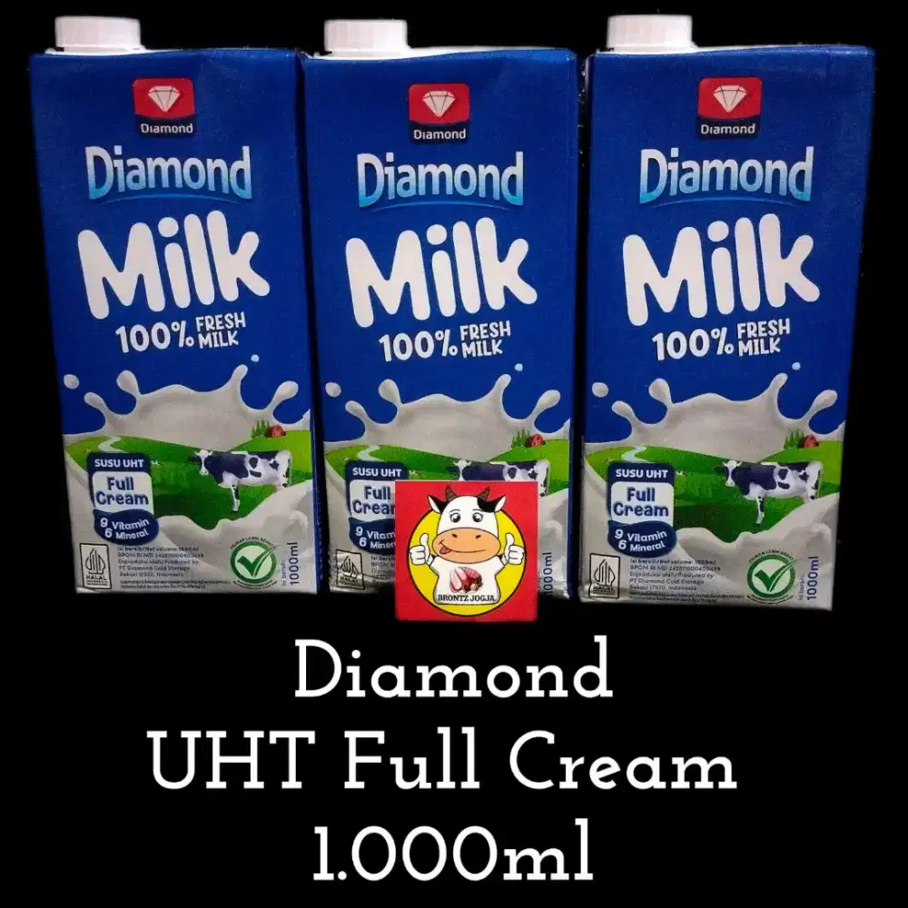 Diamond uht full cream 1lt - Brontz Jogja