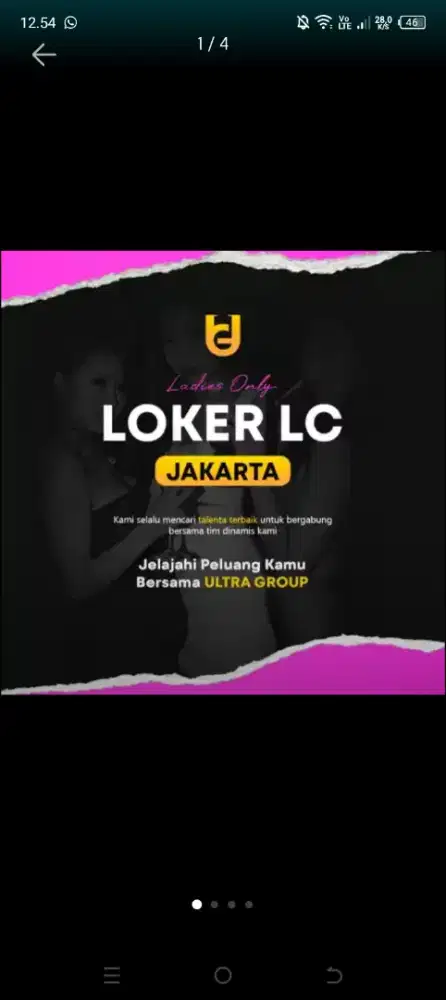LOWONGAN LC BAGI WANITA