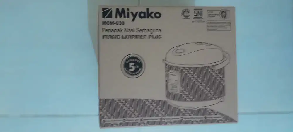Rice cooker MIYAKO PLUS TIMBANGAN EMAS PLUS TIN BEER