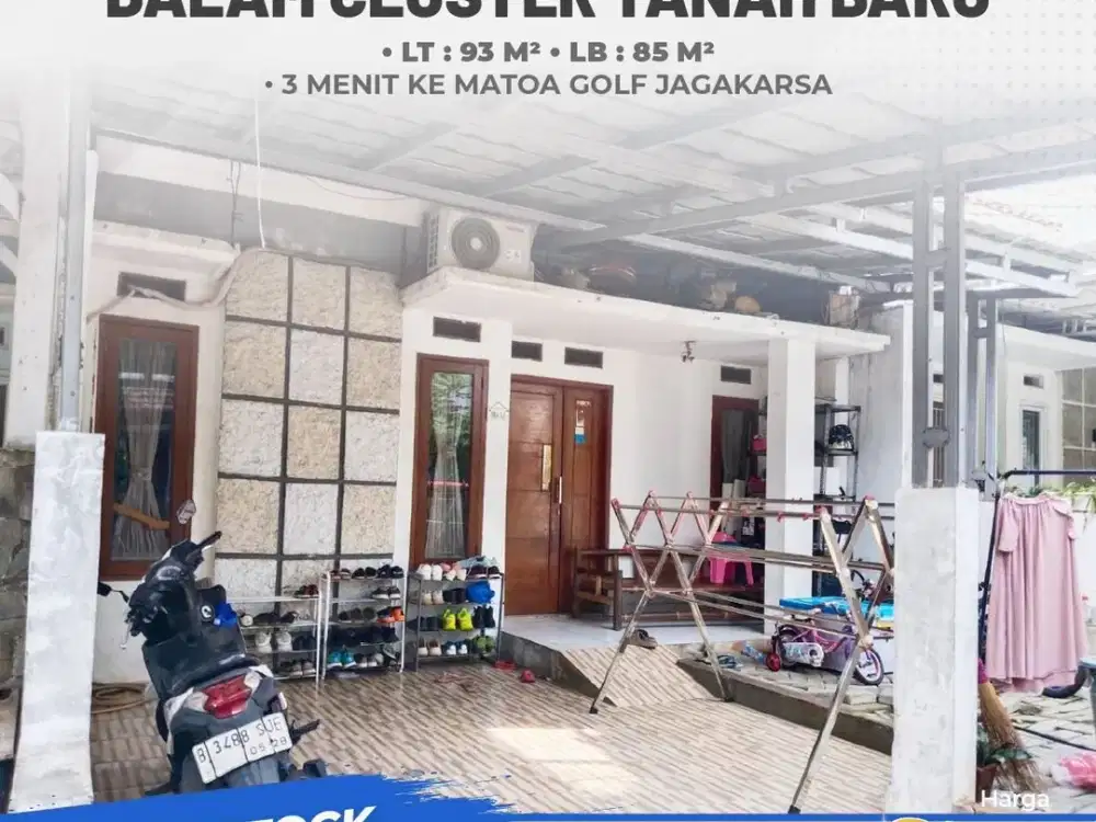 Rumah di Beji Depok STrategis Dalam Cluster Dekat Tol Kukusan dan KRL