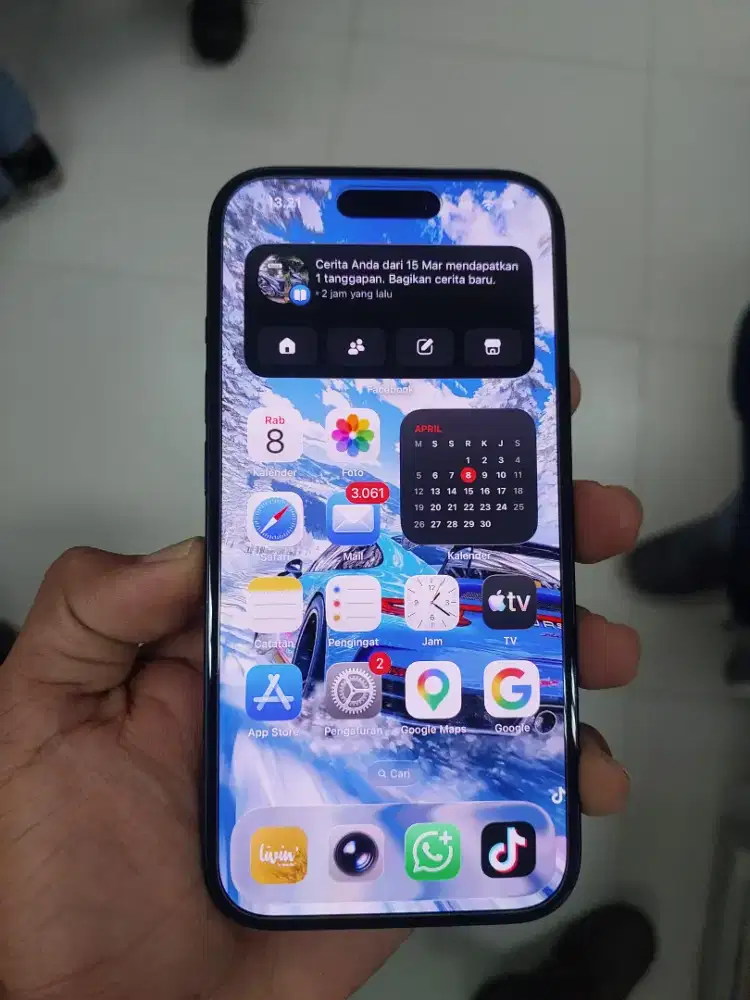 iPhone 15 128GB Resmi iBox Mulus Terawat - Sinyal Aman 100%