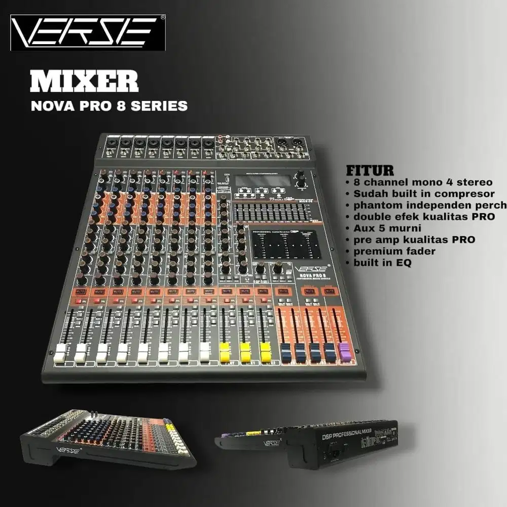 VERSE MIXER NOVA PRO 8 SERIES - Original Garansi Resmi VERSE