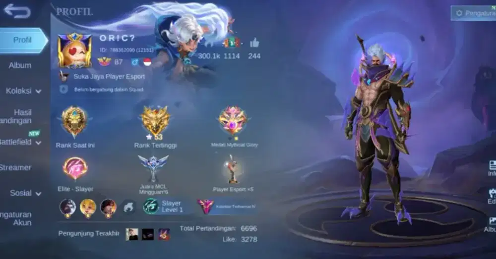 JUAL BELI AKUN GAME MOBILE LEGENDS X PUBG MOBILE