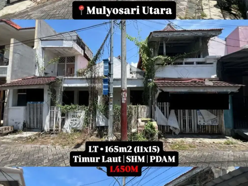 Dijual rumah hitung tanah mulyosari utara