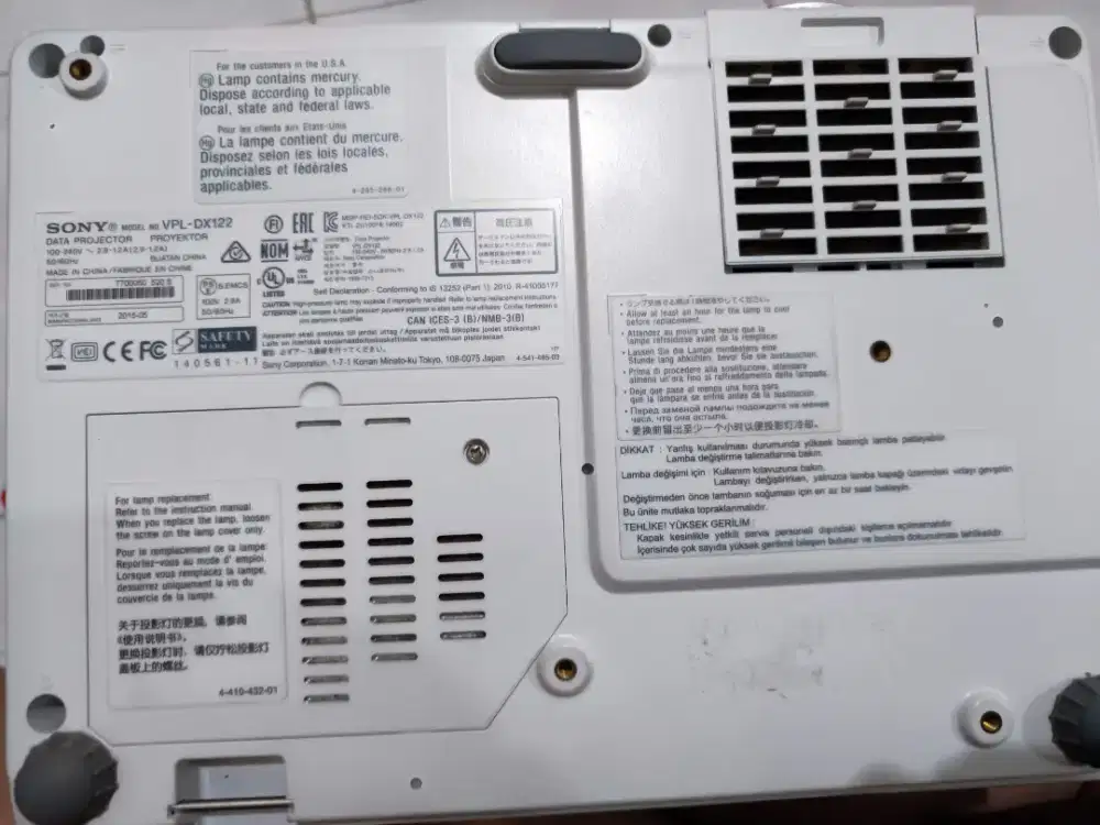 Model: Sony Proyektor VPL-DX122 Model 770050