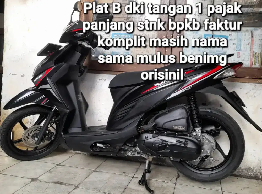 Honda vario 110 LED 2017 stater halus cbs cw asli hitam B dki tangan 1