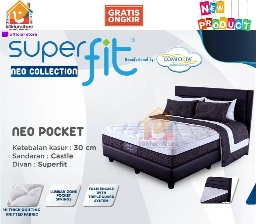Springbed Comforta Superfit FULL SET 160x200
