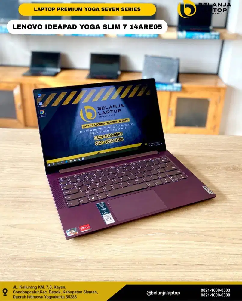 Lenovo Ideapad Yoga Slim 7 14ARE05/Ryzen 7 4800U/16GB/1TB/TERMURAH!!