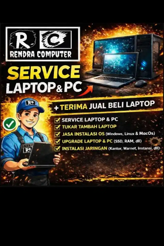 Jasa Instal, Service Laptop & PC
