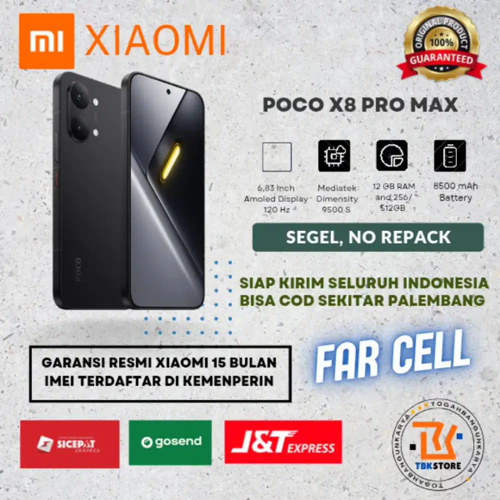 POCO X8 PRO MAX 12/512 GARANSI RESMI XIAOMI 15 BULAN NO REPACK