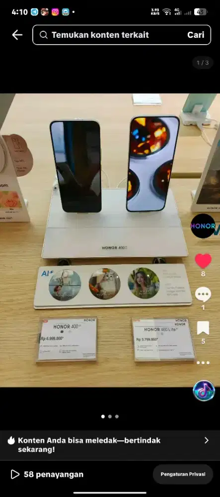 HONOR 400 5G 12/512 Garansi Resmi